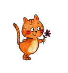 オレンジねこのキッキー（個別スタンプ：13）