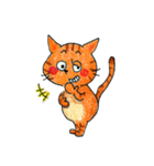 オレンジねこのキッキー（個別スタンプ：19）