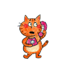 オレンジねこのキッキー（個別スタンプ：30）