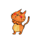 オレンジねこのキッキー（個別スタンプ：33）