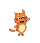 オレンジねこのキッキー（個別スタンプ：35）