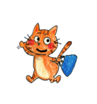 オレンジねこのキッキー（個別スタンプ：40）