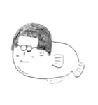 おかしなめがねっ子（個別スタンプ：3）