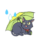 黒猫『春ちゃん』の気ままなスタンプ（個別スタンプ：10）