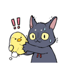黒猫『春ちゃん』の気ままなスタンプ（個別スタンプ：27）