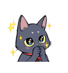 黒猫『春ちゃん』の気ままなスタンプ（個別スタンプ：35）