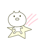 ただのしろいぶた（個別スタンプ：18）