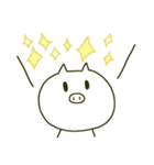 ただのしろいぶた（個別スタンプ：22）