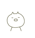 ただのしろいぶた（個別スタンプ：24）