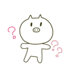 ただのしろいぶた（個別スタンプ：28）