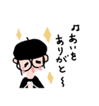 ベレー帽のとしちゃん⑧（個別スタンプ：5）