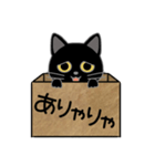 毎日使える箱入り娘の黒猫さん 2（個別スタンプ：23）