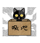 毎日使える箱入り娘の黒猫さん 2（個別スタンプ：25）