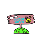 カラフルうさぎ「JELLY BEANS」（個別スタンプ：13）