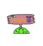 カラフルうさぎ「JELLY BEANS」（個別スタンプ：16）
