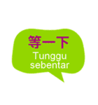 台湾中国語(繁体字)とインドネシア語（個別スタンプ：6）