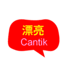台湾中国語(繁体字)とインドネシア語（個別スタンプ：16）