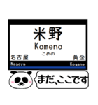 名古屋線 湯の山線 今まだこの駅だよ！（個別スタンプ：2）