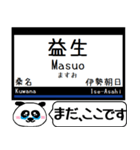 名古屋線 湯の山線 今まだこの駅だよ！（個別スタンプ：14）