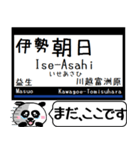 名古屋線 湯の山線 今まだこの駅だよ！（個別スタンプ：15）