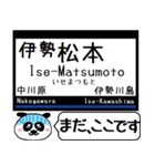 名古屋線 湯の山線 今まだこの駅だよ！（個別スタンプ：23）