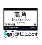 名古屋線 湯の山線 今まだこの駅だよ！（個別スタンプ：25）