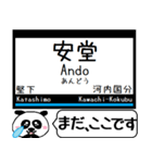 大阪線 信貴線 駅名 今まだこの駅だよ！（個別スタンプ：15）