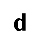 ローマ字の小文字です（個別スタンプ：8）