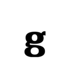 ローマ字の小文字です（個別スタンプ：11）
