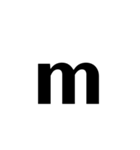 ローマ字の小文字です（個別スタンプ：16）