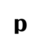 ローマ字の小文字です（個別スタンプ：19）