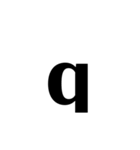 ローマ字の小文字です（個別スタンプ：20）