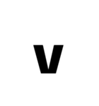 ローマ字の小文字です（個別スタンプ：25）
