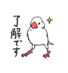 文鳥のいる日常（個別スタンプ：17）