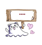 Cat ghost Custom Sticker（個別スタンプ：36）