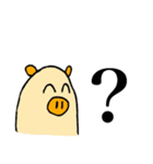 楽しいブタさんスタンプ 1（個別スタンプ：4）