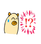 楽しいブタさんスタンプ 1（個別スタンプ：5）