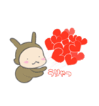 わびさびカラー うさニンジャ（個別スタンプ：9）
