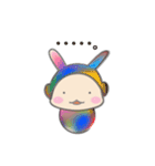 わびさびカラー うさニンジャ（個別スタンプ：14）