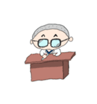 眼鏡坊主ドクター（個別スタンプ：1）