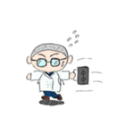 眼鏡坊主ドクター（個別スタンプ：35）