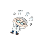 眼鏡坊主ドクター（個別スタンプ：38）