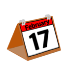 2月のカレンダー（個別スタンプ：18）