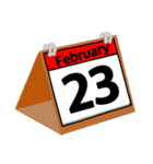 2月のカレンダー（個別スタンプ：24）