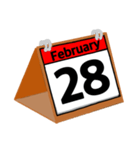 2月のカレンダー（個別スタンプ：29）