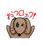 可愛いロック(犬)のスタンプ（個別スタンプ：1）