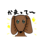 可愛いロック(犬)のスタンプ（個別スタンプ：4）
