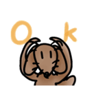 可愛いロック(犬)のスタンプ（個別スタンプ：8）