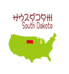 アメリカの地図2（個別スタンプ：23）