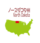 アメリカの地図2（個別スタンプ：24）